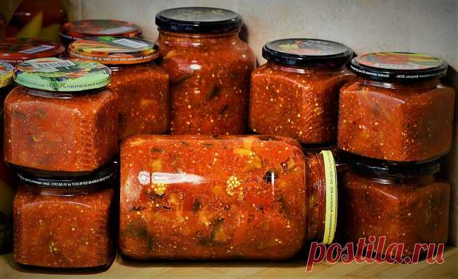 Безумно вкусный салат на зиму из свежих овощей. Рецепт проще простого! | YummyK | Яндекс Дзен