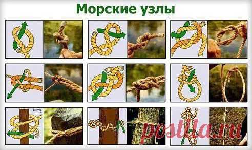 как вязать морские узлы