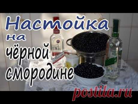 Настойка на чёрной смородине. - YouTube