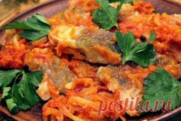 Хек в томате на праздник — Домашняя кулинария