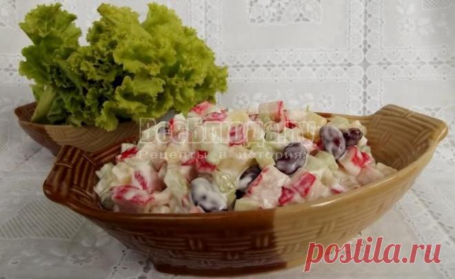 Салат с ананасом и огурцами - рецепт с пошаговыми фото | Все Блюда