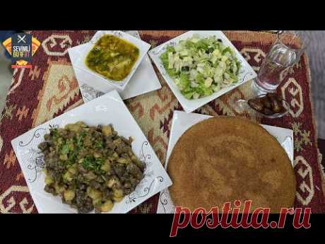 RAMAZAN 27. Gün İftar Menyusu: İçalat qovurması - Qarabaşaq Şorbası - Mannılı Piroq - Salat