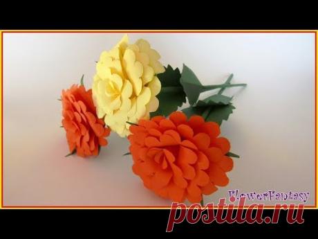 Как сделать красивый ЦВЕТОК ИЗ БУМАГИ/Flower Making - YouTube