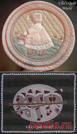 Ulla's Quilt World: Sue Bonnet quilt - Small box