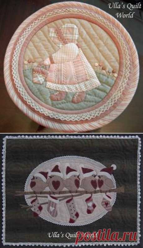 Ulla's Quilt World: Sue Bonnet quilt - Small box