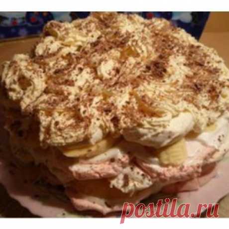 Торт из зефира с фруктами