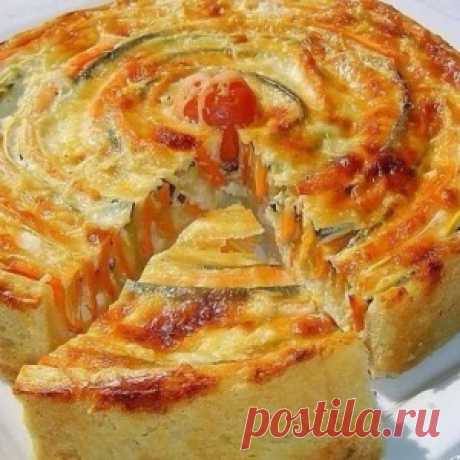 ПОТРЯСАЮЩЕ КРАСИВЫЙ И ВКУСНЫЙ ОВОЩНОЙ ПИРОГ