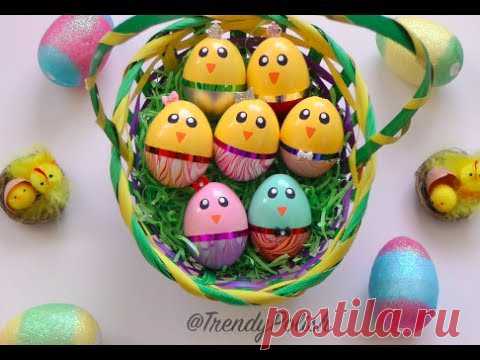 DIY Water Marble Chick Easter Eggs (Using Nail Polish!)