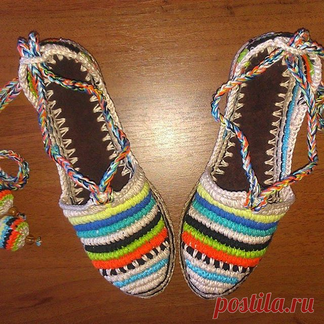 #вязанаяобувь#вязанаяобувькрючком#ручнаяработа#летняявязанаяобувь#уличнаявязанаяобувь