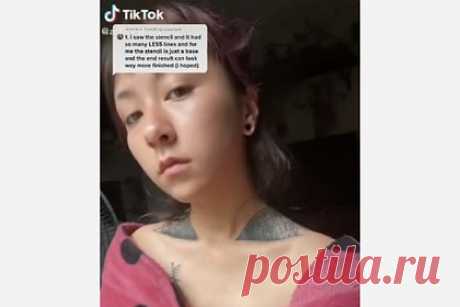 Девушка набила тату в виде паутины и показала испорченную мастером кожу. Девушка продемонстрировала неудачную татуировку на своем теле и прославилась в сети. На размещенных кадрах Эшли Кинг (Ashley King) объяснила, что захотела нанести на ключицы симметричный рисунок в виде паутины. Однако мастер нанес слишком много линий, из-за чего финальный результат стал напоминать жабры.