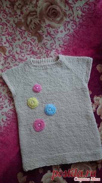 Очень теплая жилетка - Вязание для детей - Страна Мам