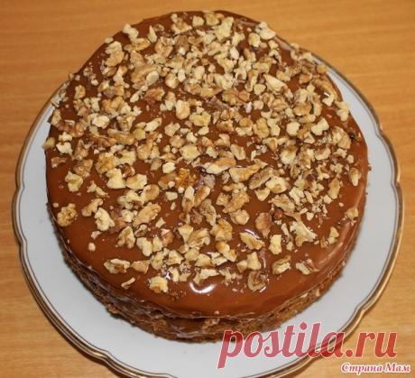 Торт Медовик со сметанным кремом и черносливом. - Люблю готовить - Страна Мам