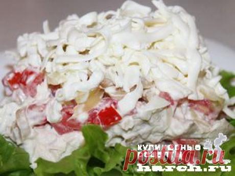 Салат из курицы с брынзой и грибами “Посольский” | Харч.ру - рецепты для любителей вкусно поесть