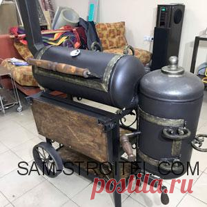 Мангал из газового баллона Сделал самодельный мангал из газового баллона, фото и описание прилагаются.