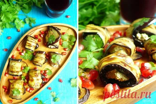 Грузинская классика: Рулеты из баклажанов | Четыре вкуса