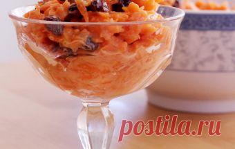 Морковный салат с кефиром