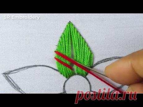 New Hand Embroidery Simple & Colourful Flower Making Idea With Easy Sewing Tutorial
