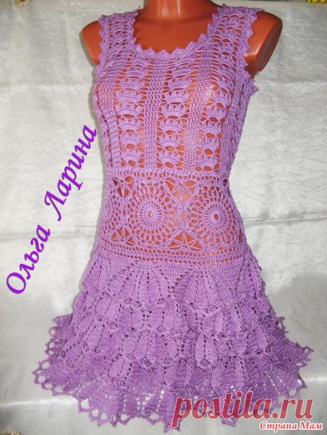 . Платье - Все в ажуре... (вязание крючком) - Страна Мам