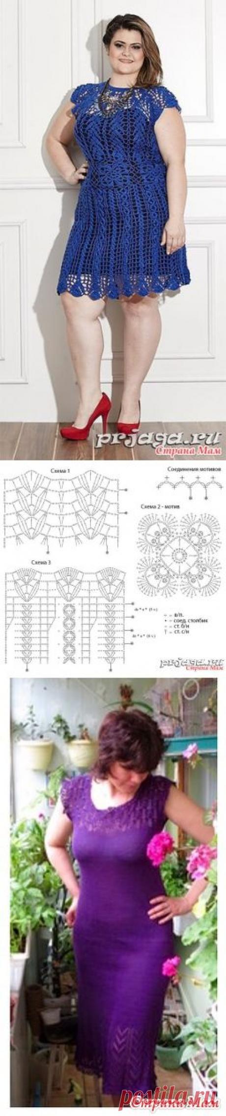 . Платье для полных женщин - Все в ажуре... (вязание крючком) - Страна Мам