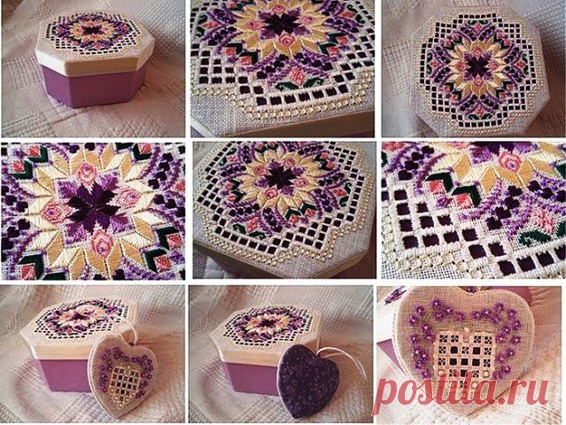 Саринная скандинавская техника ручной вышивки - элегантный Хардангер