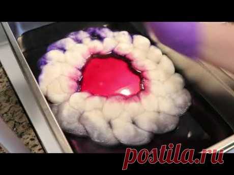 Dyepot Weekly #80 - Dyeing a Merino/Silk Roving Braid with Acid Dyes - YouTube