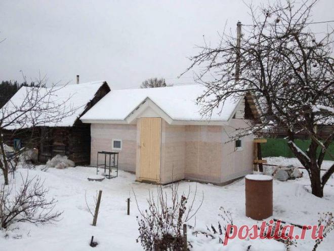 Как строили баню на даче — 6 соток