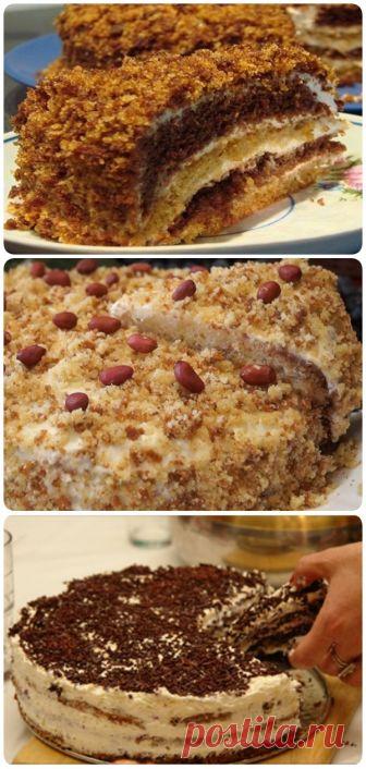 Нежный сметанник из сгущенного молока. Рецепт из моей кулинарной тетрадки - interesno.win