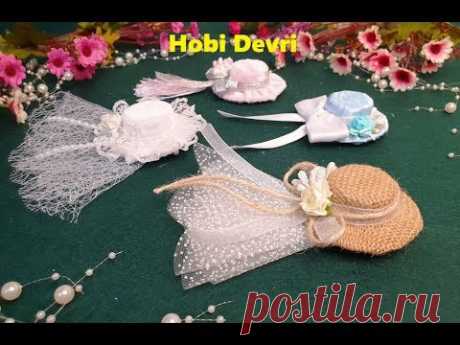 DIY,Making Hat With Plastic Bottles Cap,Wedding Favors,Pet Şişe Kapaklarından Şapka Yapımı,Hediyelik