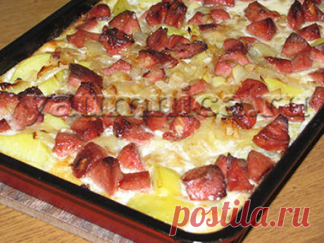 Рецепт запеканки с сосисками