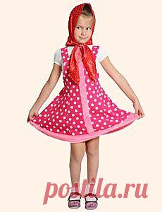 Веселая девочка Машенька в нарядном сарафане и платочке – героиня сказок «Три медведя» и «Маша и медведь», а также многих мультфильмов – замечательный персонаж для карнавала сказок. А эти стихи-визитки помогут маленьким девочкам, нарядившимся Машеньками, защитить свой костюм.