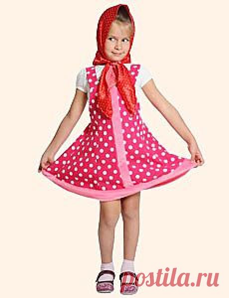 Веселая девочка Машенька в нарядном сарафане и платочке – героиня сказок «Три медведя» и «Маша и медведь», а также многих мультфильмов – замечательный персонаж для карнавала сказок. А эти стихи-визитки помогут маленьким девочкам, нарядившимся Машеньками, защитить свой костюм.