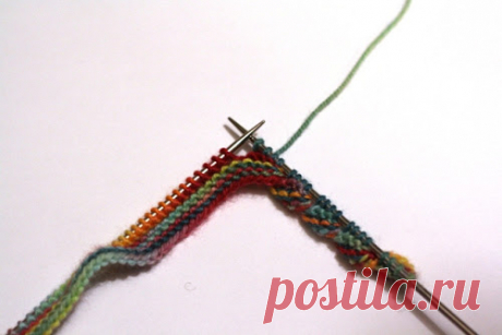 Край платочной вязкой Торнадо / Twister Garter Cuff/Edging | Knitting club // нитин клаб