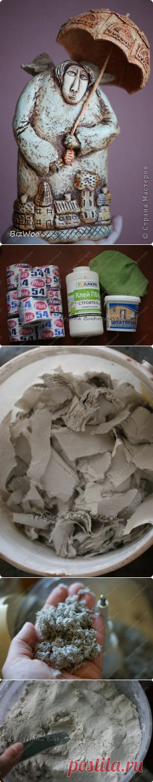 Пластичная масса папье-маше. Два рецепта приготовления