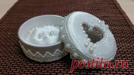 Создаем шкатулку для колец из бобины от скотча - Ярмарка Мастеров - ручная работа, handmade