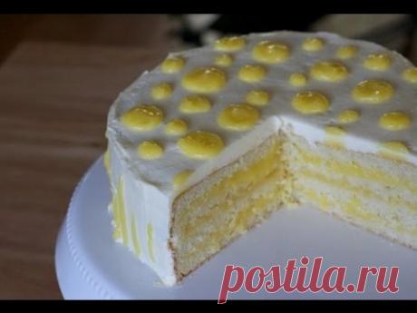 Изысканный лимонный торт на день рождения