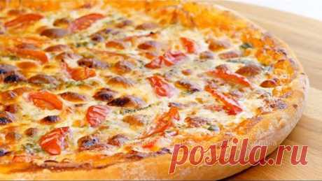 🍕Идеальное тесто для пиццы! Два рецепта вкусной домашней пиццы в духовке!🍕