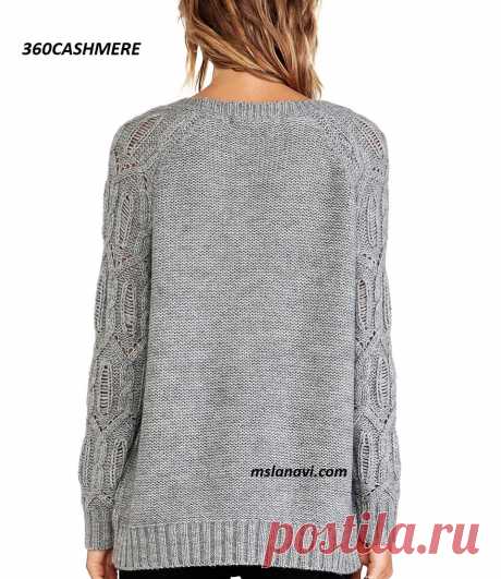 Вязаный пуловер от 360CASHMERE | Вяжем с Лана Ви