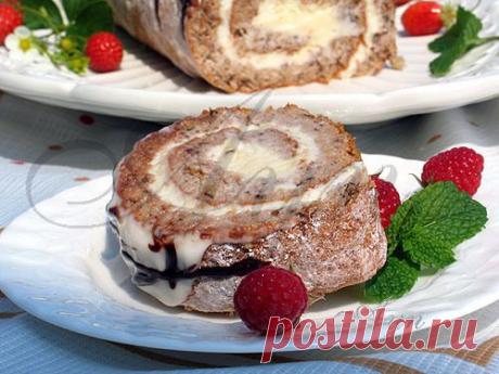 Банановый рулет с творожной начинкой | Мои Кулинарные Зарисовки