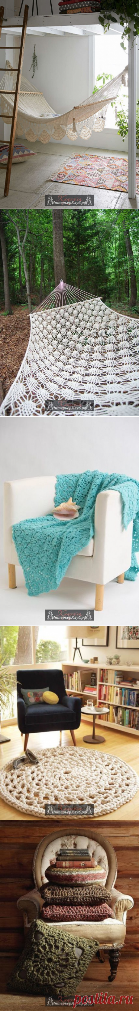 Тепло и уют в зимнем интерьере - вязаный декор для дома своими руками Идеи оформления интерьера. Идеи для интерьера своими руками. Творчество дизайн для дома своими руками