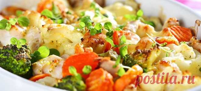 Куриное филе с овощами