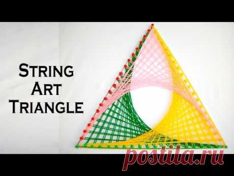 String Art Patterns - How To Make String Art Triangle Pattern - by Sonia Goyal