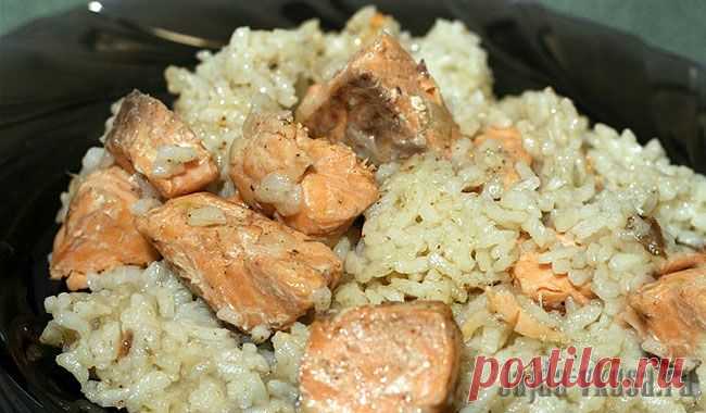 Плов с севрюгой