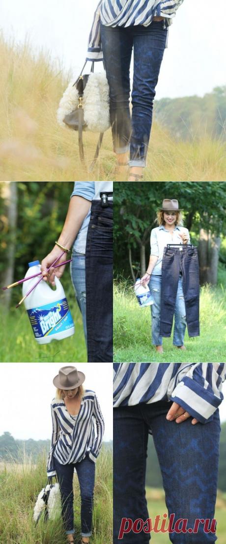 Кисточкой по джинсам (DIY) / Белизна / ВТОРАЯ УЛИЦА