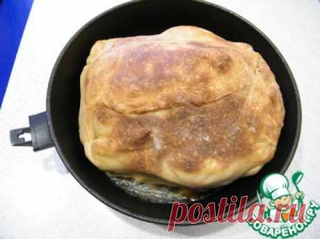 Курица, фаршированная гречкой и грибами, в тесте - кулинарный рецепт