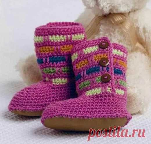Схемы вязания пинеток-сапожек для малышей.Осилим? котоблог яндекс дзен