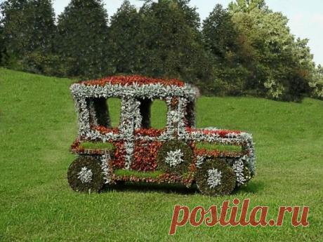 Красота своими руками. Примеры оформления цветочных клумб