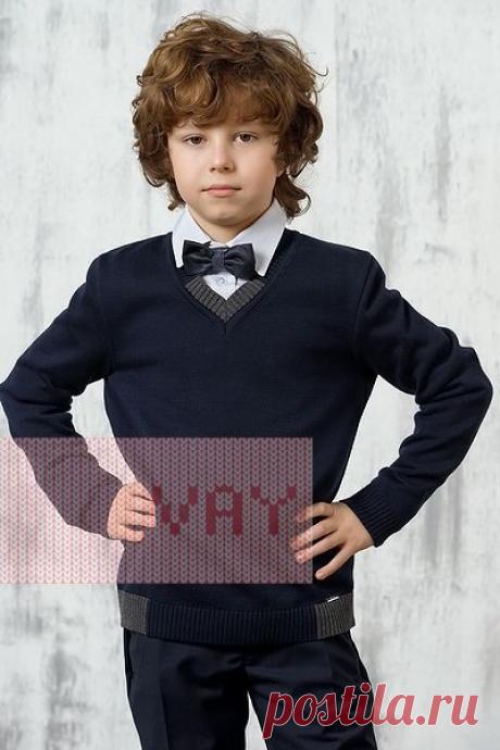 Школьная форма от марки VAY. Школьный джемпер с "V" образным вырезом для мальчиков от VAY (артикул 7012), цветовое решение м.синий/серый. Ещё больше школьной формы марки ВЭЙ на наших сайтах. Официальное представительство бренда VAY: купить в розницу в магазине Согревай.ру https://www.sogrevay.ru, оптовые закупки на Ньювэй.ру https://www.newvay.ru