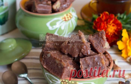 Шоколадный щербет с орешками | Все Блюда