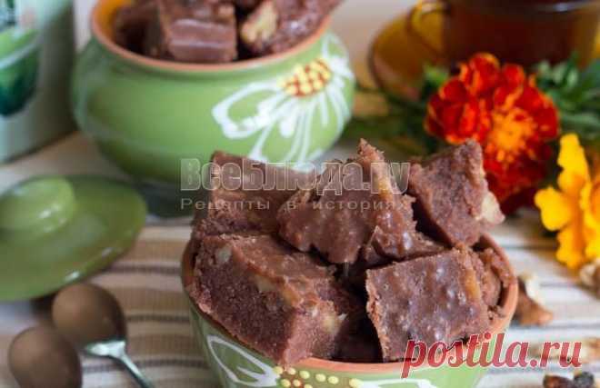 Шоколадный щербет с орешками | Все Блюда