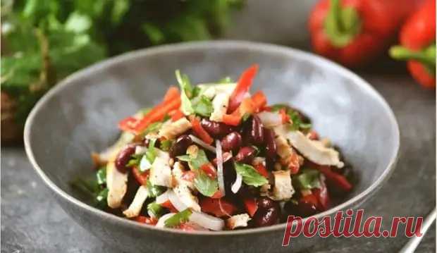 Классический салат «Тбилиси» с говядиной и фасолью - Будет вкусно - Социальная сеть 